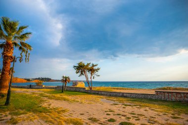 Yazın deniz manzarası