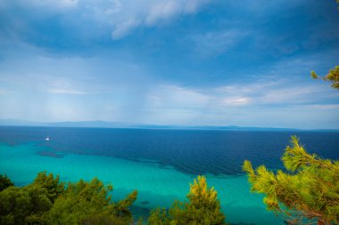 Zakynthos adasının hava manzarası, Yunanistan