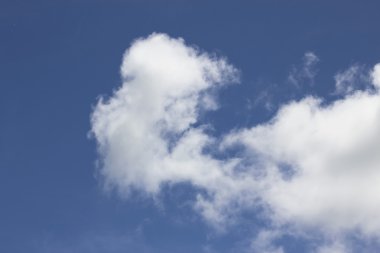 Mavi gökyüzü ve beyaz bulutlar