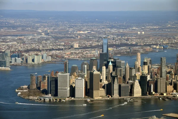 Манхэттен сверху — стоковое фото