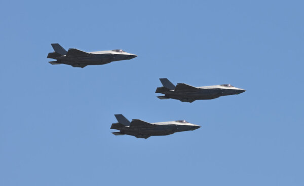 Jetfighters in fomration