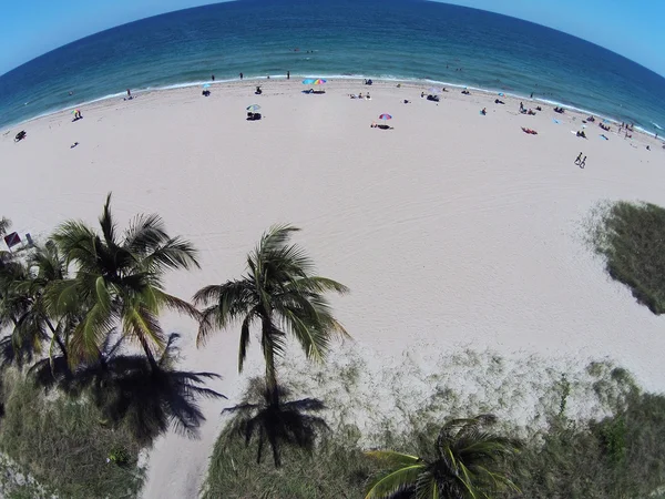 Vista aérea de la playa tropical de arena —  Fotos de Stock