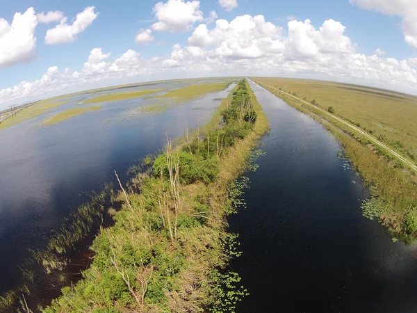 Φλώριδα Everglades αεροφωτογραφία — Φωτογραφία Αρχείου