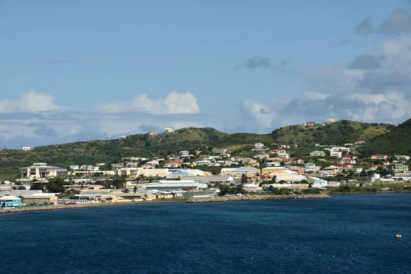 La costa di St Kitts nei Caraibi — Foto Stock