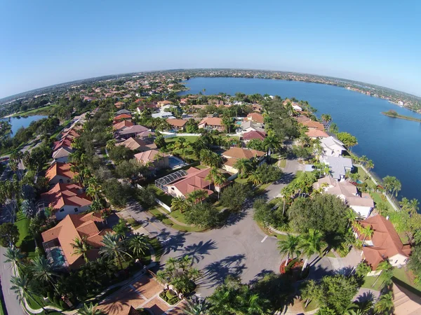 Casas suburbanas en Florid vista aérea — Foto de Stock