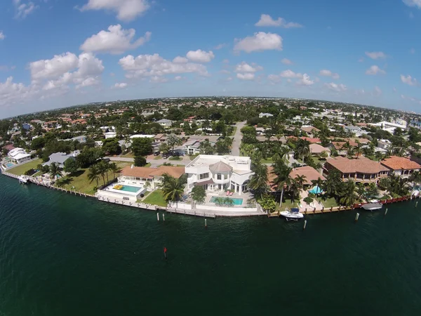 Casas en primera línea de mar en Boca raton, Florida — Foto de Stock