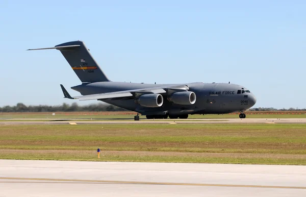 Нас військово-повітряні сили C-17 Globemaster транспортер — стокове фото