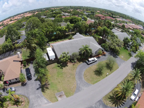 Neoghborhood residencial na Flórida aérea — Fotografia de Stock