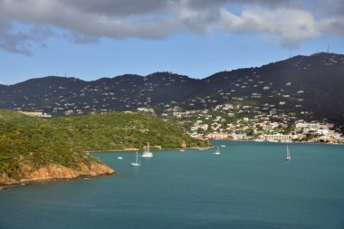 Yelkenli yakınındaki St Thomas USVI