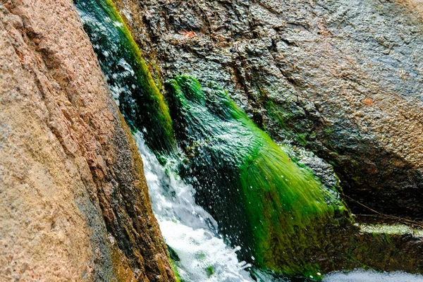 Pequeño Arroyo Rocas Del Norte Parque Paisajístico Sapokka Kotka Finlandia — Foto de Stock
