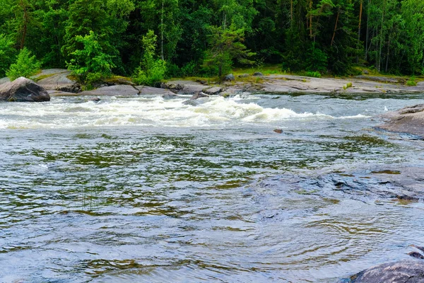 Finland, Kotka: Langinkoski rapid on the Kumi river in Kotka. Favorite fishing spot of Emperor of Russia Alexander III.