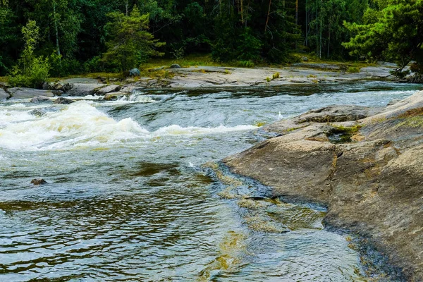 Finlande Kotka Langinkoski Rapide Sur Rivière Kumi Kotka Lieu Pêche — Photo