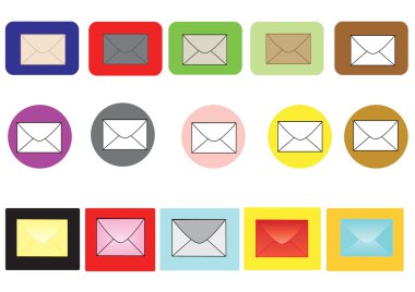 Zarf simgeleri bir dizi