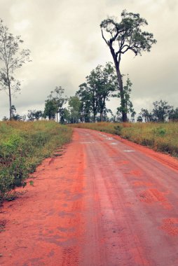 toprak yol Avustralya'da