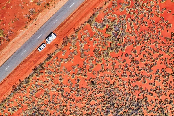 Central Australia Aerial View Dry Red Outback Country — Stock Photo, Image