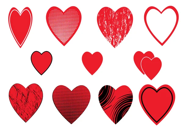 Icono corazones — Vector de stock