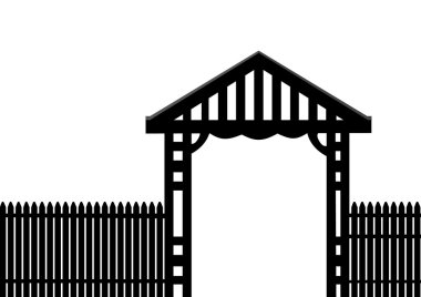 siyah çit beyaz arka plan