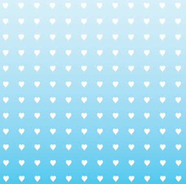 soluk mavi arka plan ile kalpleri