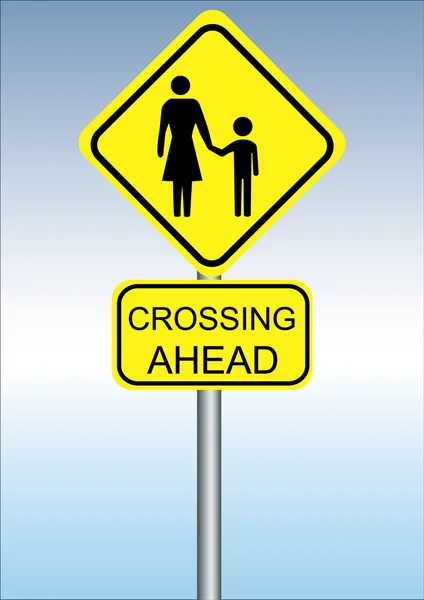 Crossing ahead — Stock Vector