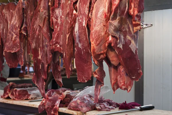 Carne in un mercato — Foto Stock