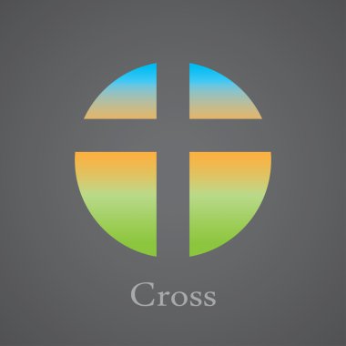 bir daire içinde çapraz