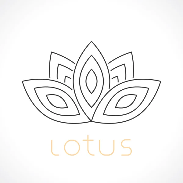 Lotus grafisk bild — Stock vektor