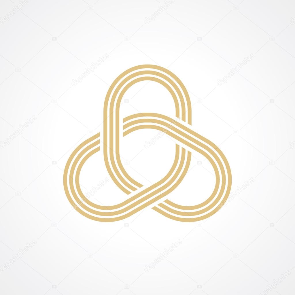 Intersection concept abstract symbol
