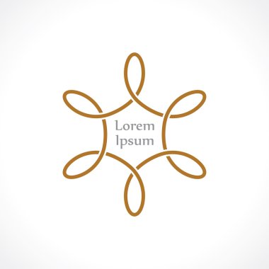 çiçek soyut sembolü