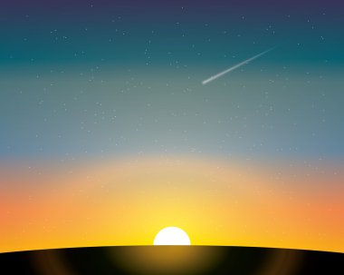 gece gökyüzü arka plan