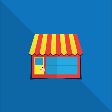 Mağaza vektör simgesi