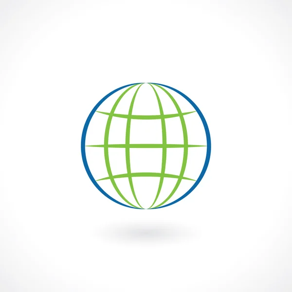 Globe ikon abstrakt symbol — Stock vektor