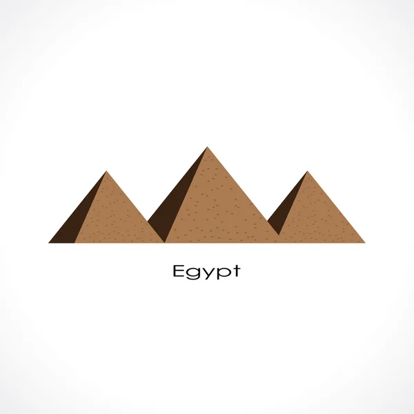 Piramides abstracte symbool — Stockvector