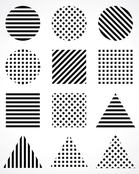 Geometric shapes abstract symbols — Stock Vector