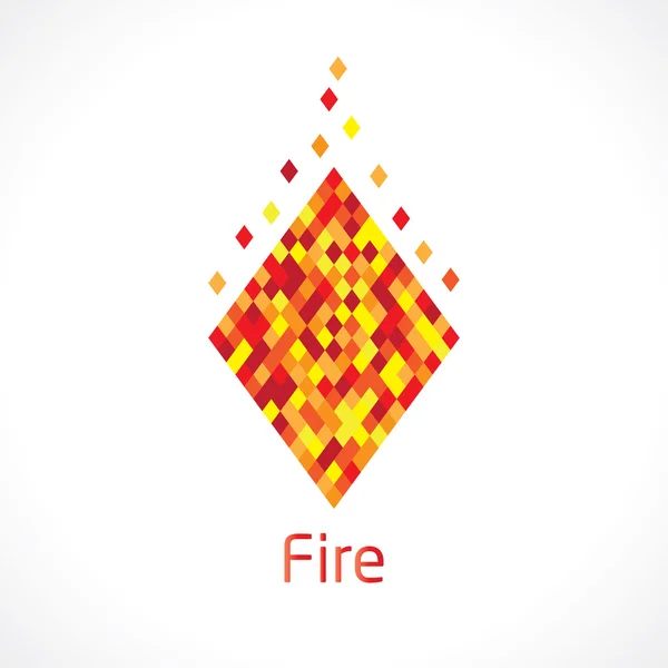 Αφηρημένο σύμβολο φλόγα — Διανυσματικό Αρχείο