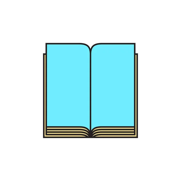 Libro abierto icono — Vector de stock