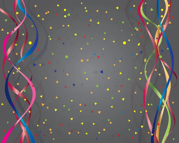 Rubans et confettis — Image vectorielle