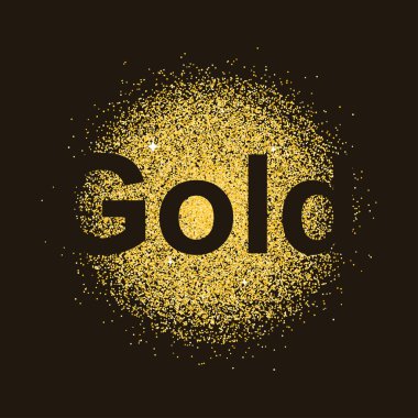 Altın parçacıkları arka plan