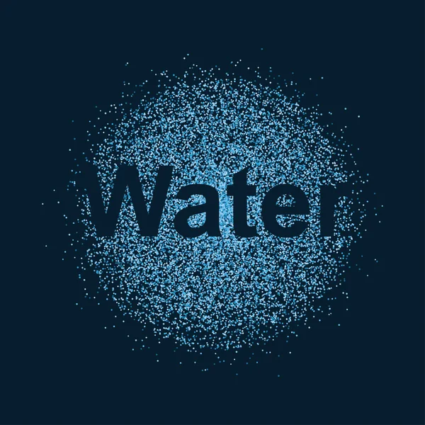 Water spray background — Stock Vector