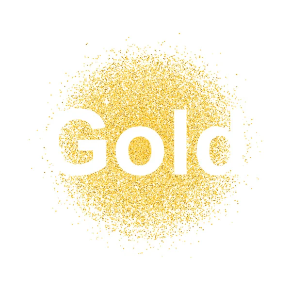 Gold particles background — Stock Vector