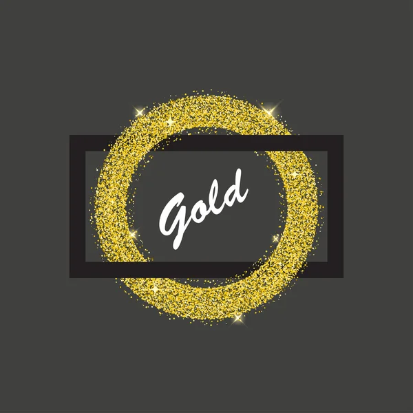 Marco anillo de oro — Vector de stock