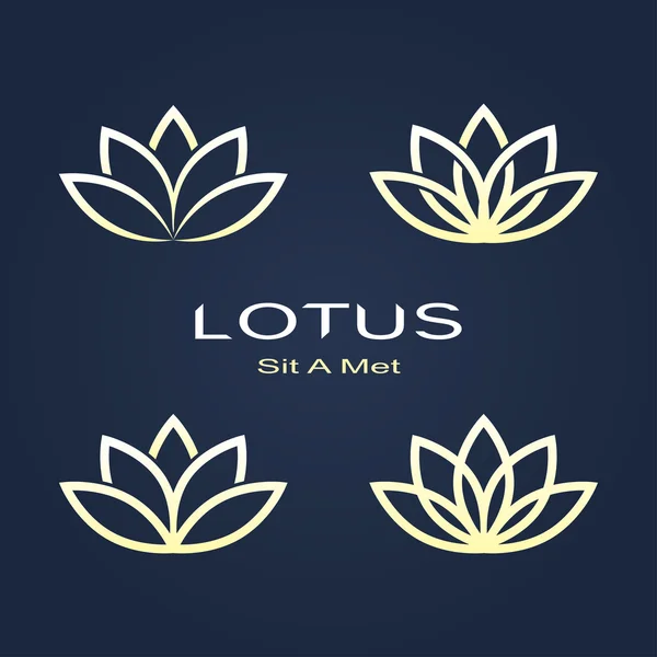 Lotus symboly — Stockový vektor