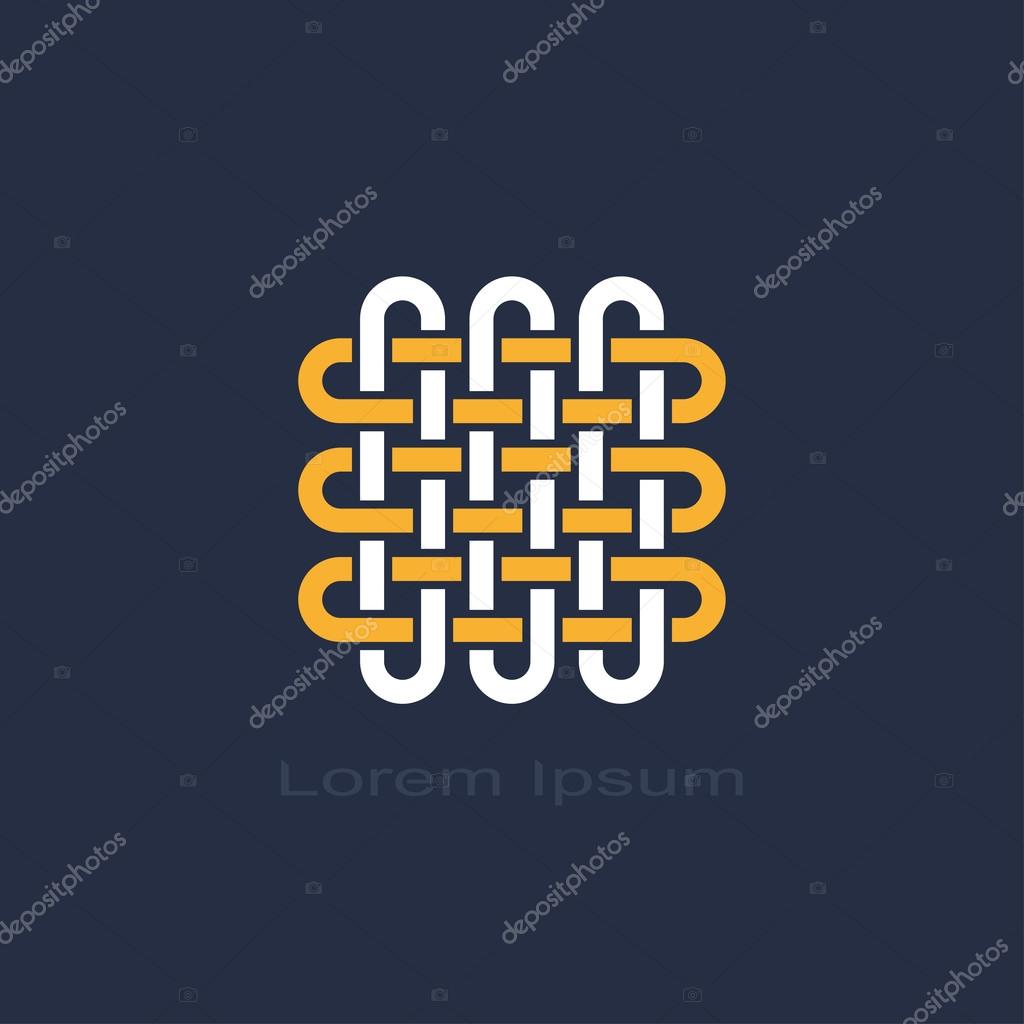 Abstract knot weave symbol. template logo design. vector eps8