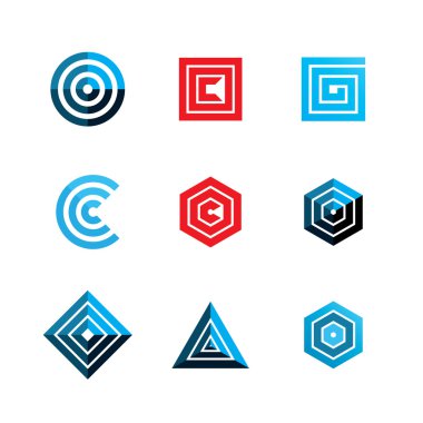 soyut geometrik şekil