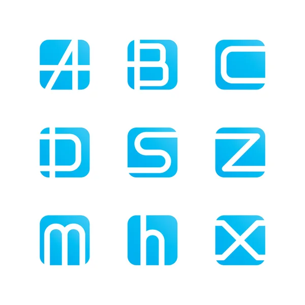 Serie di lettere — Vettoriale Stock