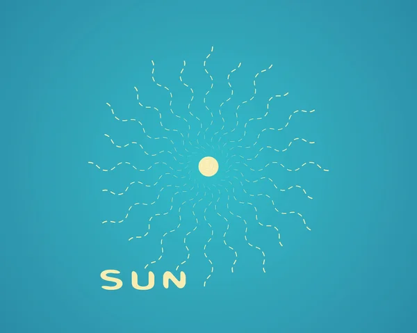 Polední slunce — Stockový vektor
