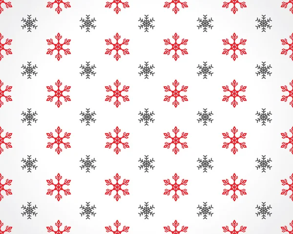 Copos de nieve sobre blanco — Vector de stock