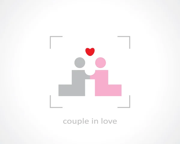 Par förälskade — Stock vektor