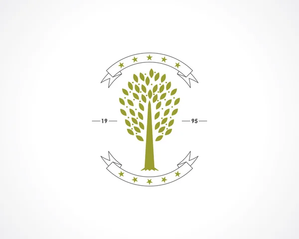 Pohon Zaitun - Stok Vektor