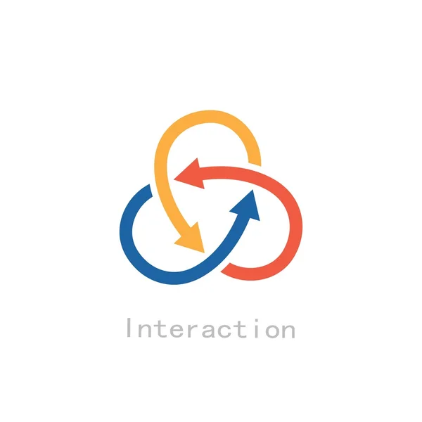 Interactie — Stockvector