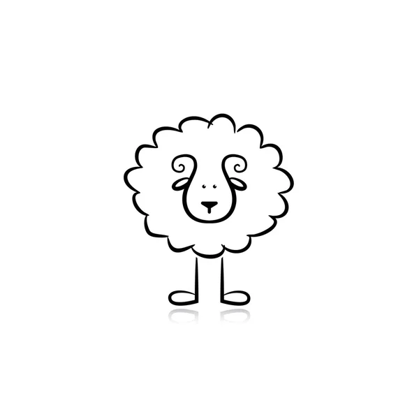 Schapen pictogram — Stockvector